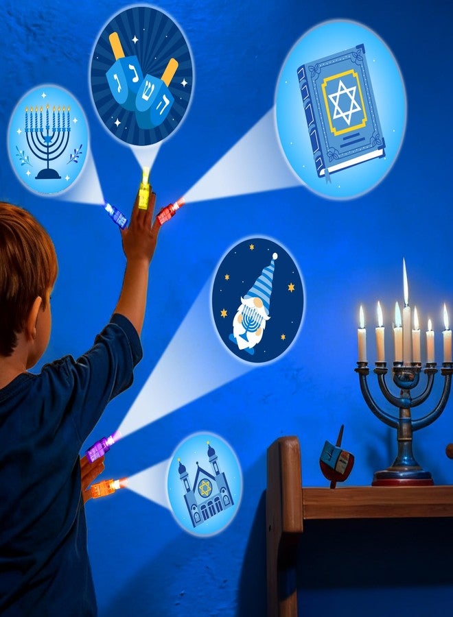 HALOGATE 28PCS Hanukkah Decorations Finger Lights, Hanukkah Party Favors Light Up Toys Bulk for Kids Goodie Bags Stuffers Party Supplies Chanukkah Decor Classroom Prizes Gifts - Image 3